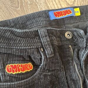 GMYFUR Black Corduroy Pants